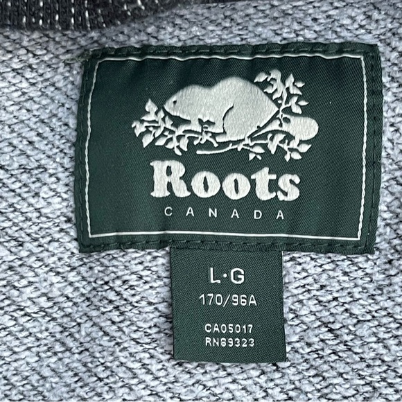 Roots Salt & Pepper Two Tone Grey Classic Hoodie (L) - Picture 5 of 16